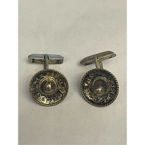 Vintage Sombrero sterling 
Cufflinks
